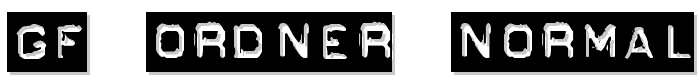 GF Ordner Normal font